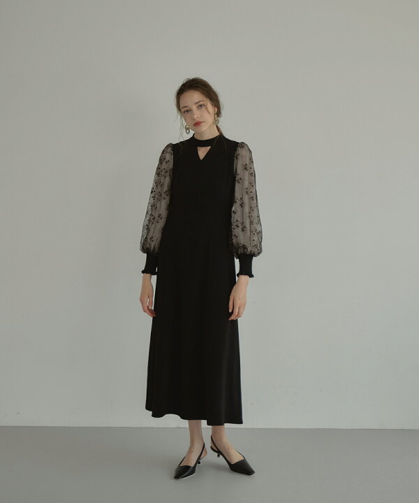 楽天市場】スリーブエンブロイダリードレス 結婚式 ワンピース ドレス  