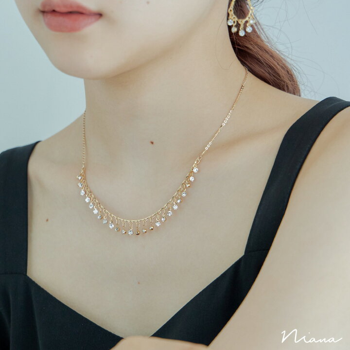 楽天市場】ネックレス レディース 結婚式 アクセサリー ビジュー 