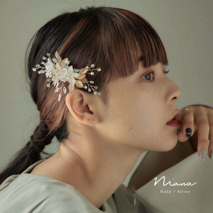 楽天市場】【全品10%オフクーポン！】フラワーモチーフヘアクリップ 