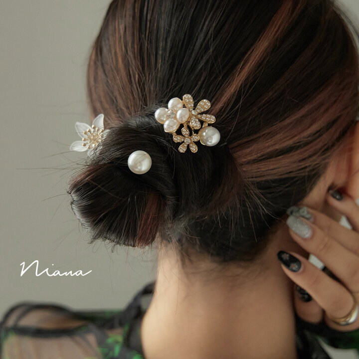 楽天市場】ヘアアクセサリー ヘアピン 3本セット Uピン かんざし  