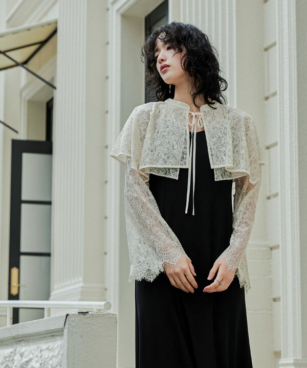 楽天市場】【全品10%オフクーポン】レイヤードケープドレス パーティー  