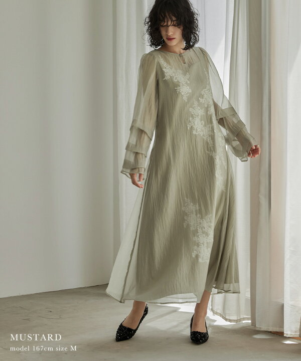 楽天市場】【全品8%オフクーポン！】シアーAラインワンピース  