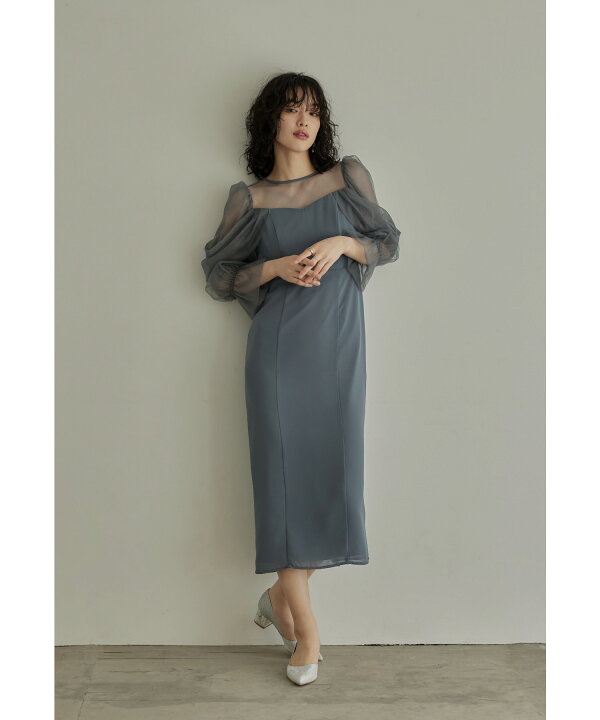 楽天市場】【全品8%オフクーポン！】チュールオフショルダードレス  