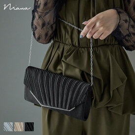 プリーツスクエアクラッチバッグ パーティーバッグ 2way ビジュー メタルパーツ ハンドバッグ ショルダーバッグ 肩掛け 斜めがけ 結婚式 お呼ばれ セレモニー パーティー 二次会 披露宴 謝恩会 成人式 同窓会 入学式 卒業式 フォーマル オケージョン 黒 ベージュ シルバー