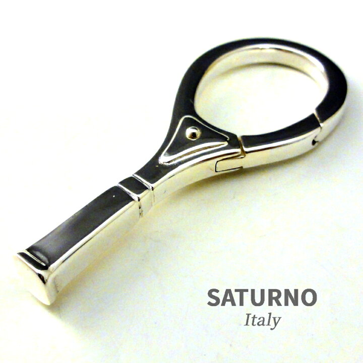 楽天市場】テニスラケットキーリング キーホルダー SATURNO イタリア製 : シルバースミス・ニバック