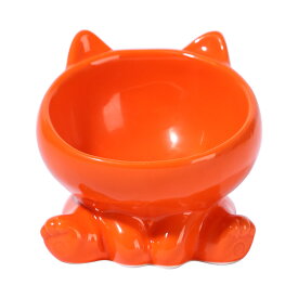 フードボウル 給食器 ペットボウル 餌入れ 犬猫用 頸椎を保護する 陶器 餌皿 食べやすい ペット用 洗いやすい ご飯台 お手入れ簡単 可愛い 滑り止め