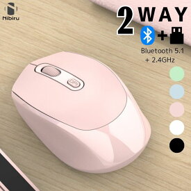 【期間限定Pアップ！】ワイヤレスマウス Bluetooth 5.1 2.4GHz ブルートゥースマウス 充電マウス パソコン アイパッド マウス パソコンマウス 充電式マウス 無線 マウス 可愛い おしゃれ 送料無料