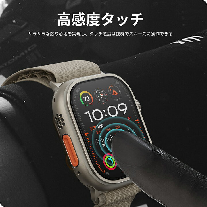 楽天市場】【2枚組・位置決めガイド枠 】NIMASO Apple Watch フィルム 