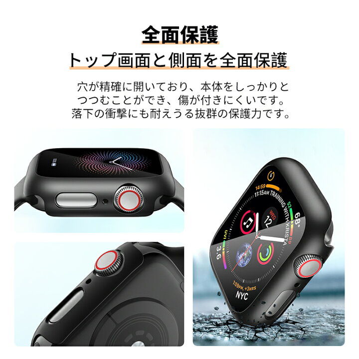 楽天市場】applewatch対応【ガラスフィルム＋保護カバー一体型】NIMASO 
