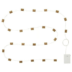 IKEA �C�P�A STRALA �X�g���[�� LED���C�g�`�F�[�� - ���� �d�r��/���b�h 2.80 m