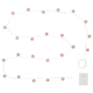 IKEA �C�P�A STRALA �X�g���[�� LED���C�g�`�F�[�� - �L�����f�B �d�r��/���b�h 2.8 m