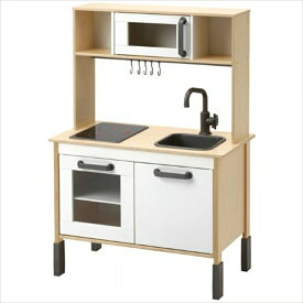 IKEA イケア DUKTIG ドゥクティグ おままごとキッチン 木製 バーチ LEDコンロ 高さ調節 知育玩具 プレイキッチン