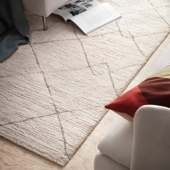 楽天市場】IKEA イケア TVERSTED トヴェルステド ラグ パイル短 