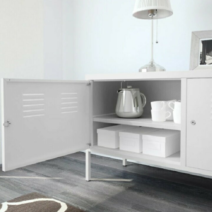 楽天市場】IKEA イケア PS キャビネット ホワイト 119x63cm 902.514.52  
