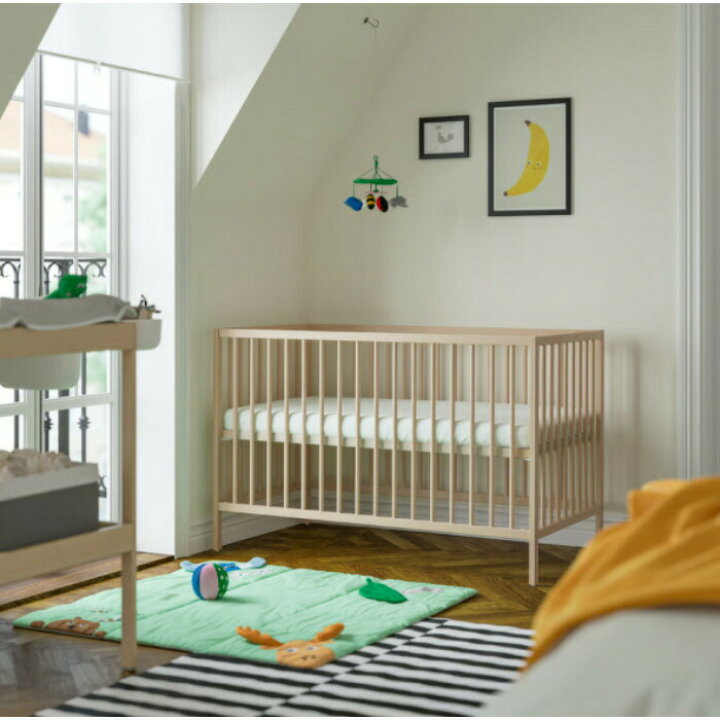 楽天市場】ベビーベッド 木製 コット 60×120cm バーチ 北欧 IKEA 