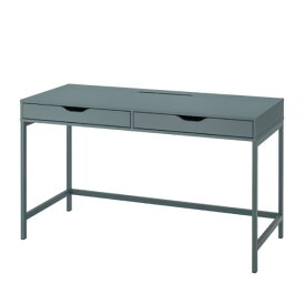 新生活 IKEA イケア ALEX アレクス デスク 131x58 cm グレーターコイズ 60483806 4/1限定 3%オフクーポン P最大16.5倍