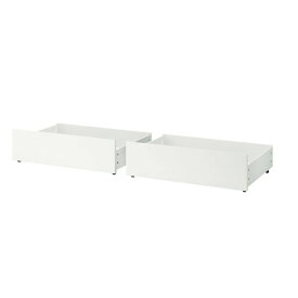 新生活 IKEA イケア MALM マルム ベッド下収納ボックス ベッドフレーム用, ホワイト200 cm