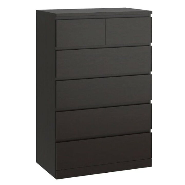 楽天市場】IKEA イケア MALM マルム チェスト 引き出し 6段 ブラック 
