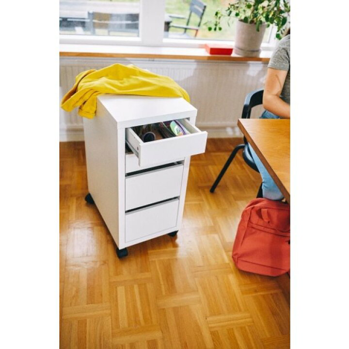 楽天市場】完成品 IKEA イケア MICKE 引き出しユニット キャスター付き 