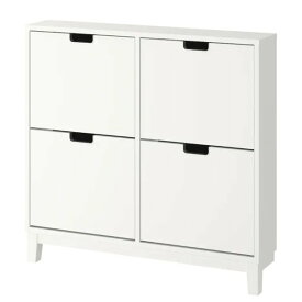 新生活 IKEA イケア STALL ホワイト 30178172 靴収納用キャビネット 4コンパートメント ホワイト