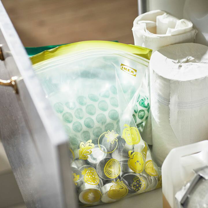 楽天市場】【合計50枚】IKEA イケア ジップロック フリーザーバッグ 