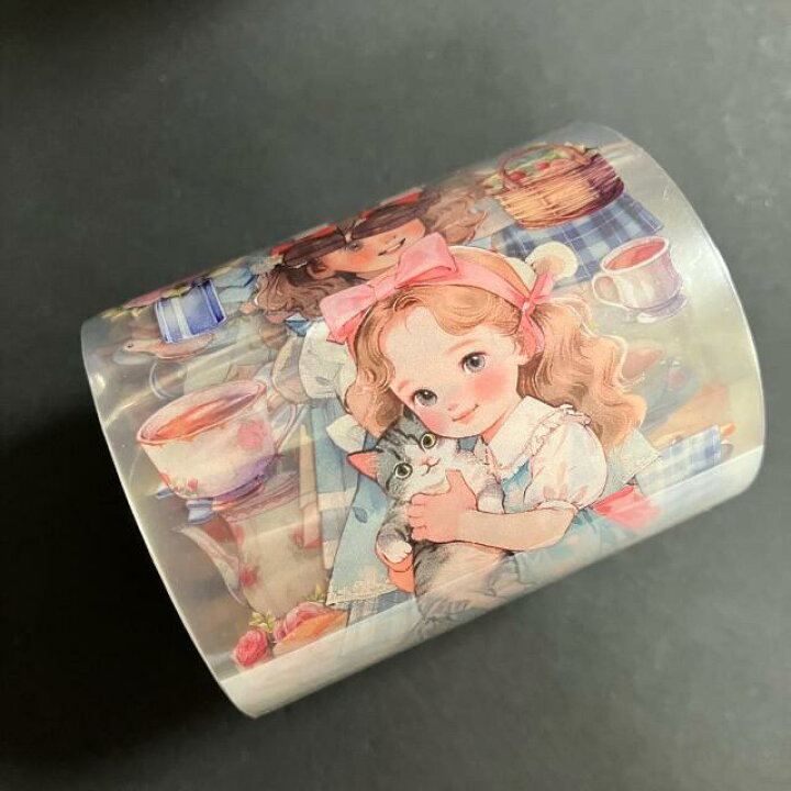 楽天市場】マスキングテープ QYマステ Doll Picnic 5.5cm×5M PET