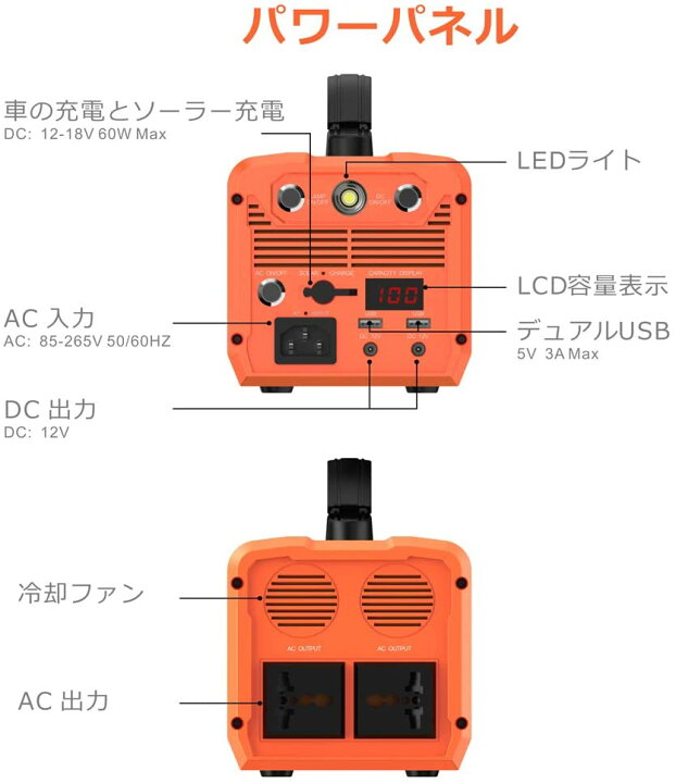 楽天市場】【送料無料】ポータブル電源 300W ポータブル電源大容量 