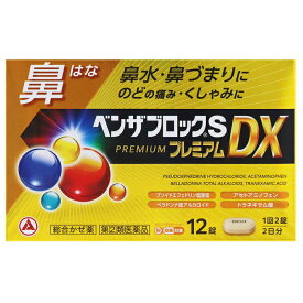 ★【第(2)類医薬品】ベンザブロックSプレミアムDX 12カプレット セルフメディケーション税制対象商品 アリナミン製薬