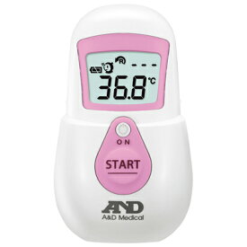 ＜数量限定特価販売！＞ 【エー・アンド・デイ】 非接触体温計UT-701　でこピッと　ピンク 短時間の体温測定に　【体温計】