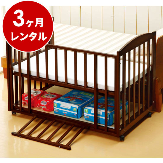 ギャラ 日本製 ベビーベッド添い寝 ツーオープンベッド b-side120