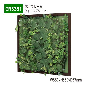 【正規代理店】BELK GreenMode ベルク グリーンモード GR3351 ウォールグリーン 650×650×67 透明板 アクリル パネル フレーム 木目 立体 額装 壁 直付け ひも掛け 汎用 使いやすい おしゃれ 癒し フェイクグリーン 人工観葉植物 人工樹木 造花 装飾 インテリア 屋内用 国産