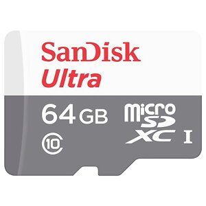 SanDisk TfBXN 64GB SDSQUNR-064G-GN3MN Ultra Class10 UHS-I EFX^fW^ }CNSD microSDJ[h microSDHC őǂݍݑx 100MB/s