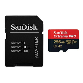 SanDisk サンディスク 256GB SDSQXCD-256G-GN6MA Extreme PRO UHS-I U3 V30 A2 ウェスタンデジタル マイクロSD microSDカード microSDXC R:200MB/s W:140MB/s
