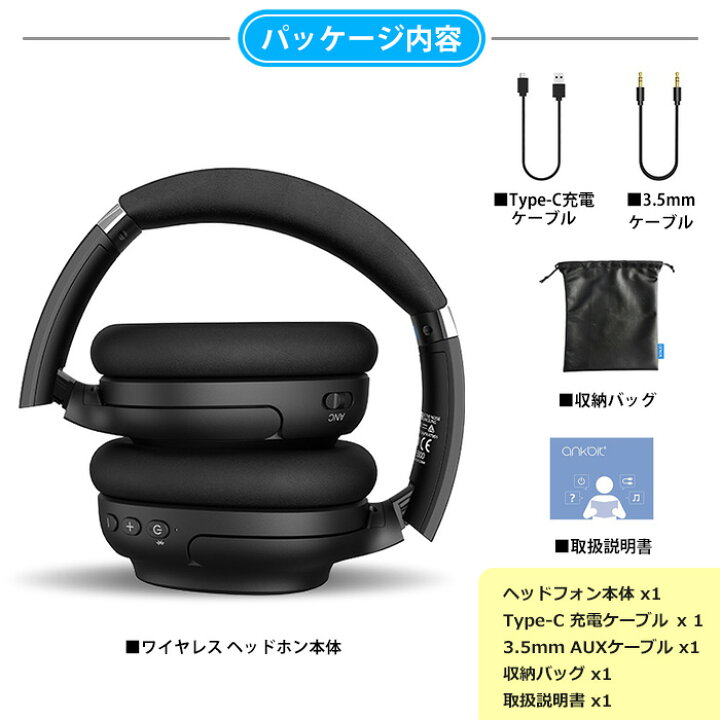 楽天市場】割引クーポン限定 ankbit 5.0 ワイヤレス ヘッドホン aptX 
