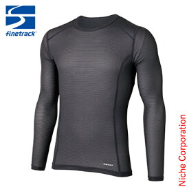 ファイントラック ドライレイヤーウォームロングスリーブ メンズ 秋冬 finetrack FUM0521 男性 長袖 ウェア インナー 保温 スキンメッシュ 汗冷え アウトドア キャンプ 登山
