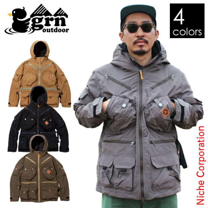 楽天市場】grn outdoor TEBURA MOUNTAIN PARKA21 GO9205Q 手ぶら 