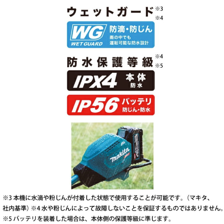 楽天市場】マキタ（makita） 充電式草刈機 255mm Uハンドル 青 
