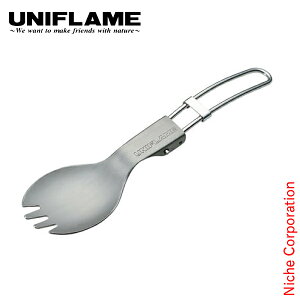 ユニフレーム FD先割れスプーン チタン 別注モデル 695333 復刻 折りたたみスプーン キャンプ用品 ソロキャンプ 燕三条