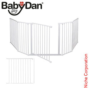 ベビーダン ( BabyDan ) ハースゲートXXL サークルセット ホワイト 薪ストーブ フェンス 暖炉 柵 赤ちゃん サークル 扉 ドア