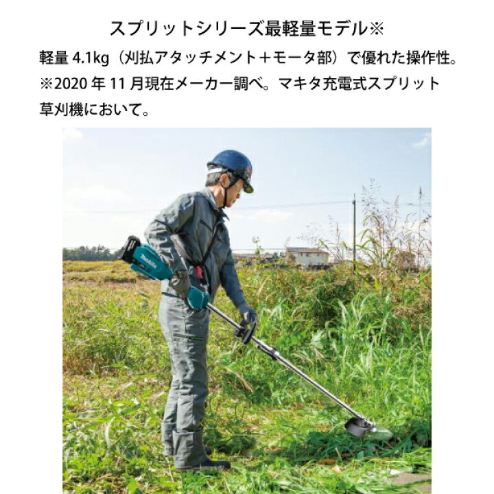 楽天市場】マキタ 草刈機 18V 充電式スプリット草刈機 バッテリー  