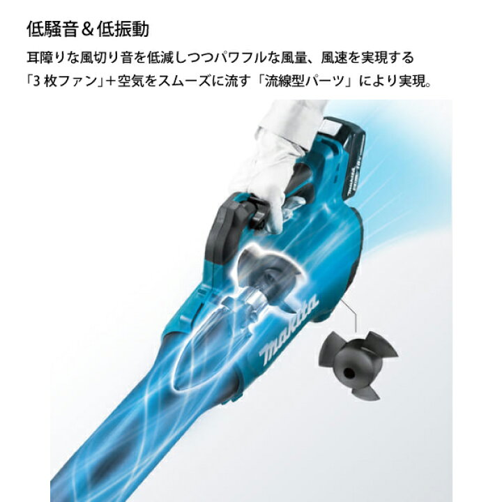 楽天市場】マキタ makita 18V 充電式ブロワ 本体のみ MUB184DZ