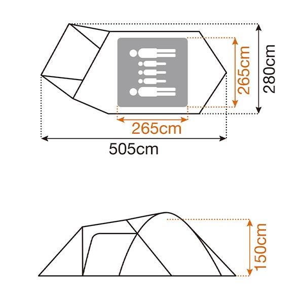 スノーピーク アメニティドームM マットスターターセット SDE-001RH set [P5] キャンプ 用品 テント タープ 初心者 入門 セット  エントリー ドーム型 ファミリー | ニッチ・エクスプレス