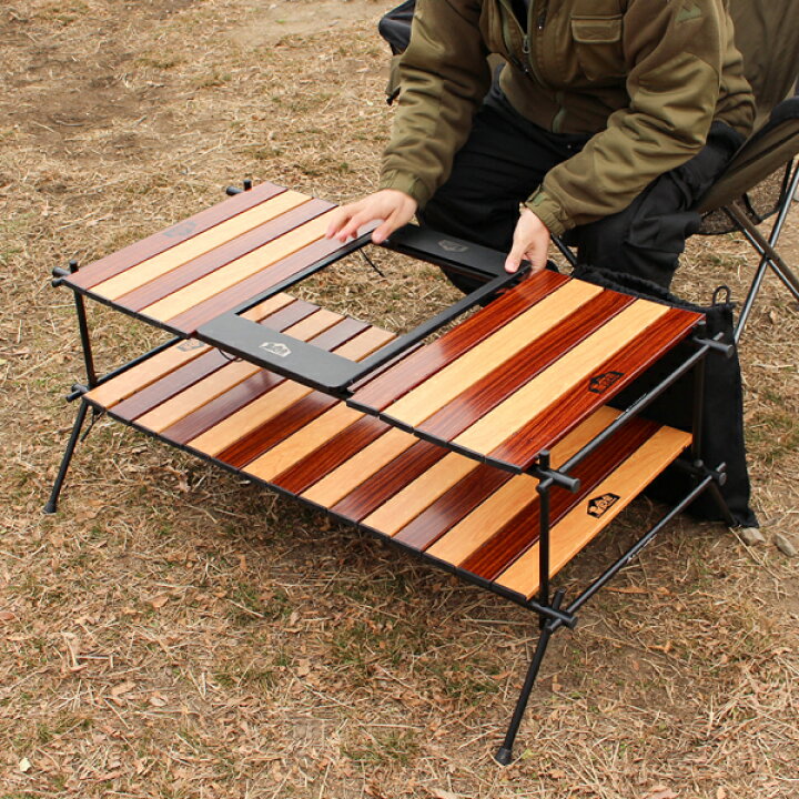 楽天市場】grn outdoor NIKAI DA テーブル GO3404F-CRAZY アウトドア 