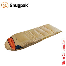 スナグパック スリーパーエクスペディション II スクエア ライトジップ SP11417DT アウトドア キャンプ 寝袋 封筒型 化繊 デザートタン シュラフ スリーピングバッグ