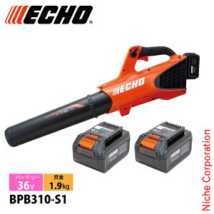 エコー 36V バッテリーブロワ バッテリー2個セット・充電器付き BPB310-S1 電動 ブロワー 充電式 ブロア バッテリー式 ブロアー 充電式ブロワー 落ち葉 掃除