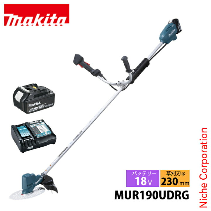 楽天市場】マキタ（makita） 充電式草刈機 Uハンドル MUR190UDRG 刈 