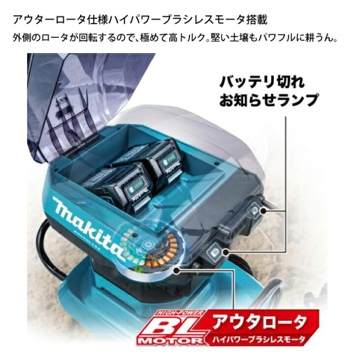 楽天市場】マキタ makita 40Vmax 充電式管理機 ロータ仕様 本体のみ 