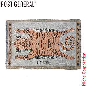 POST GENERAL(ポストジェネラル) トゥーゴースローケット タイガー 982140081 インテリア マット マルチカバー ソファカバー ブランケット 収納袋付き