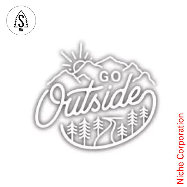 スティッカーズ ノースウエスト カッティングステッカー GO OUTSIDE 0309-SDCS-WHT シール 注目商品