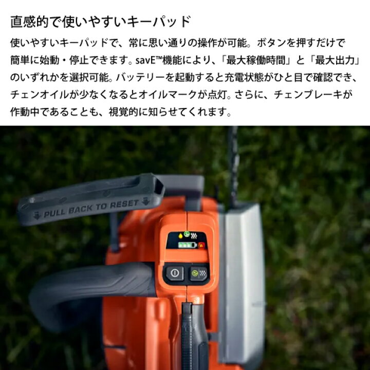楽天市場】ハスクバーナ バッテリー式チェンソー プロソー T542iXP 